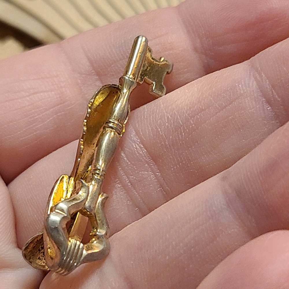 Gold Key Tie Clip